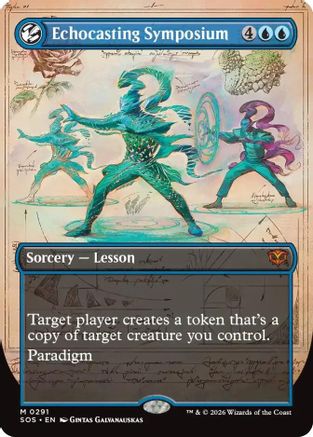 FOIL Echocasting Symposium (Borderless) (SOS-291) - Secrets of Strixhaven - Magic The Gathering - Single Cards