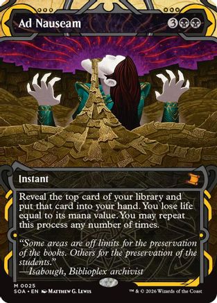 Ad Nauseam (SOA-025) - Secrets of Strixhaven: Mystical Archive - Magic The Gathering - Single Cards