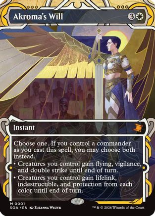 FOIL Akroma's Will (SOA-001) - Secrets of Strixhaven: Mystical Archive - Magic The Gathering - Single Cards