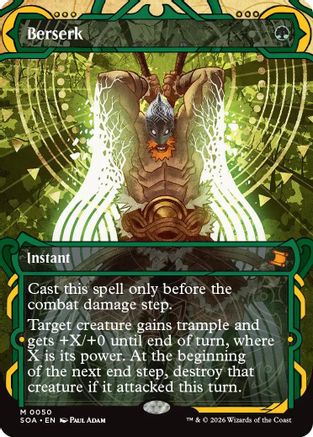 FOIL Berserk (SOA-050) - Secrets of Strixhaven: Mystical Archive - Magic The Gathering - Single Cards