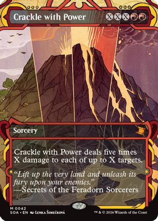 FOIL Crackle with Power (SOA-042) - Secrets of Strixhaven: Mystical Archive - Magic The Gathering - Single Cards