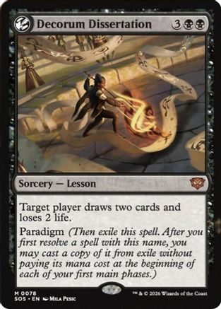 FOIL Decorum Dissertation (SOS-078) - Secrets of Strixhaven - Magic The Gathering - Single Cards