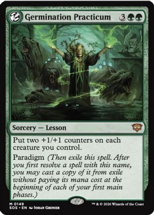 FOIL Germination Practicum (SOS-149) - Secrets of Strixhaven - Magic The Gathering - Single Cards