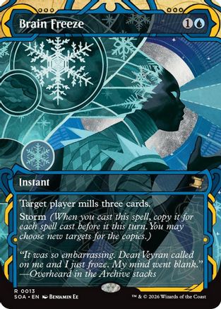 FOIL Brain Freeze (SOA-013) - Secrets of Strixhaven: Mystical Archive - Magic The Gathering - Single Cards