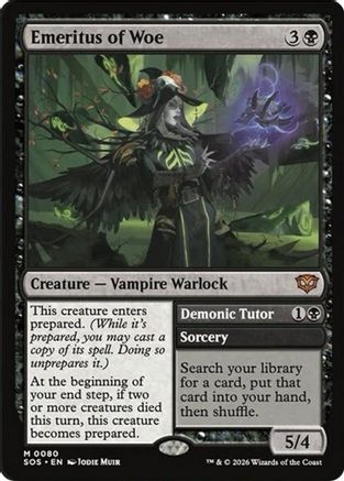 Emeritus of Woe (SOS-080) - Secrets of Strixhaven - Magic The Gathering - Single Cards