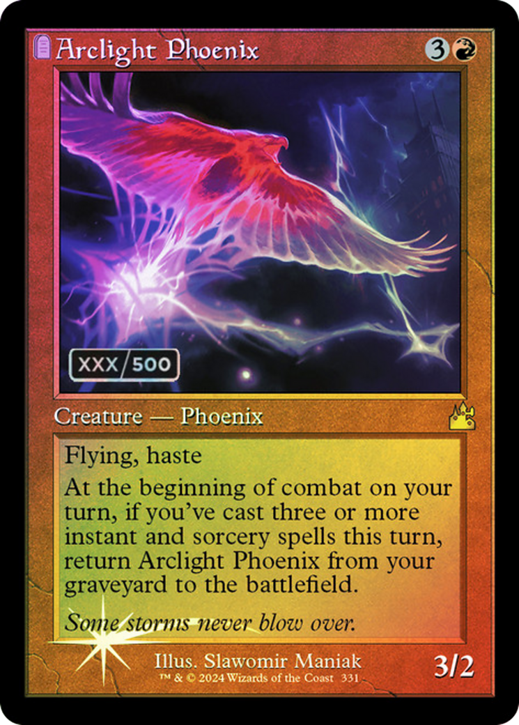 FOIL Arclight Phoenix (Retro Frame) (Serial Numbered) (RVR-331) - Ravnica Remastered - Magic The Gathering - Single Cards