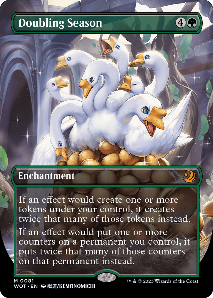 Doubling Season (Anime Borderless) (WOT-081) - Wilds of Eldraine: Enchanting Tales - Magic The Gathering - Single Cards