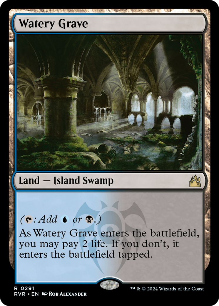 Watery Grave (RVR-291) - Ravnica Remastered - Magic The Gathering - Single Cards
