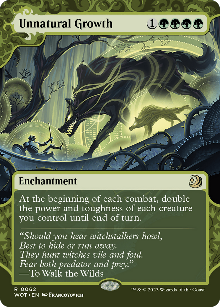 Unnatural Growth (WOT-062) - Wilds of Eldraine: Enchanting Tales - Magic The Gathering - Single Cards
