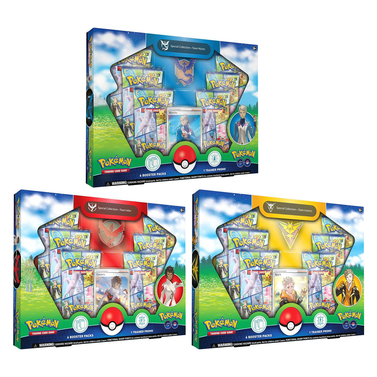 Pokemon GO Special Team Collections (Set of 3) POKEMON TCG - Trading Card Games