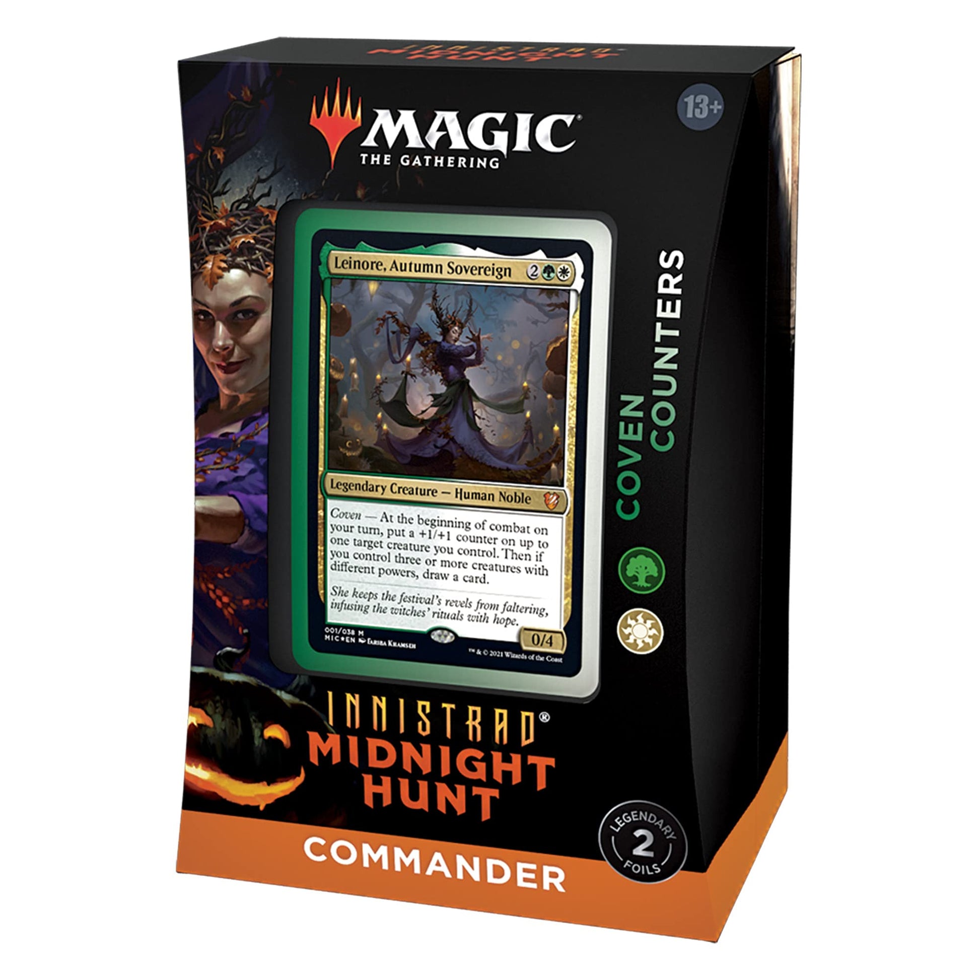 Magic: The Gathering Innistrad: Midnight Hunt Commander Deck – Coven Counters (Green-White) - 2