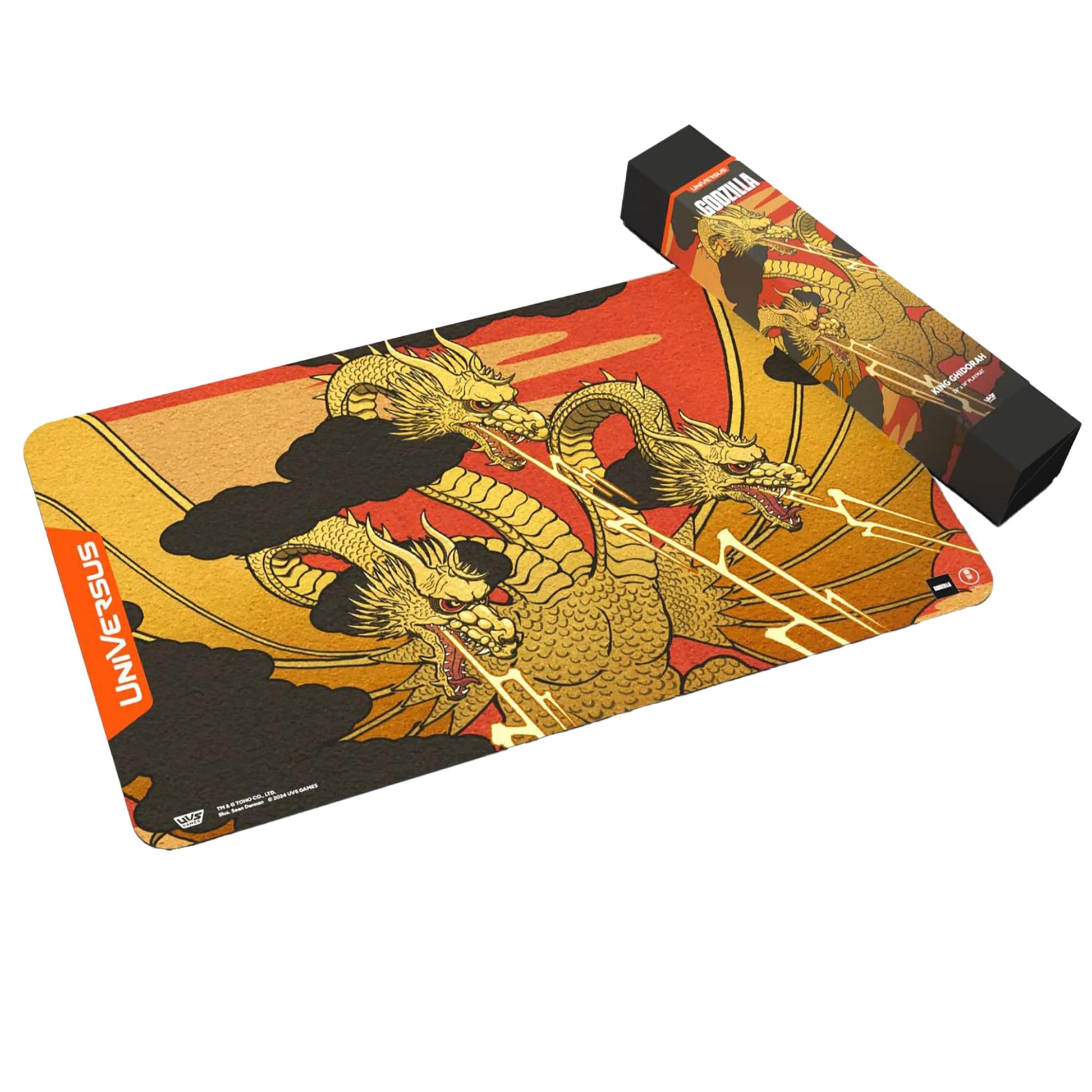 UniVersus Godzilla Challenger Series - King Ghidorah Playmat - 24 x 14 Neoprene Mat, Tabletop Card Game Accessory, UVS Games, Officially Licensed - 6