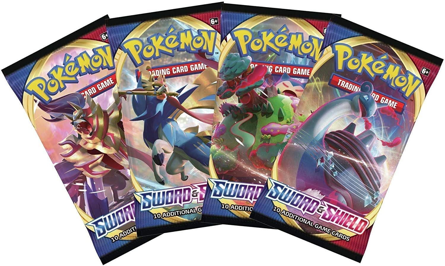 Pokemon Sword and Shield - Booster Pack Lot - 4 Sealed Packs - 2