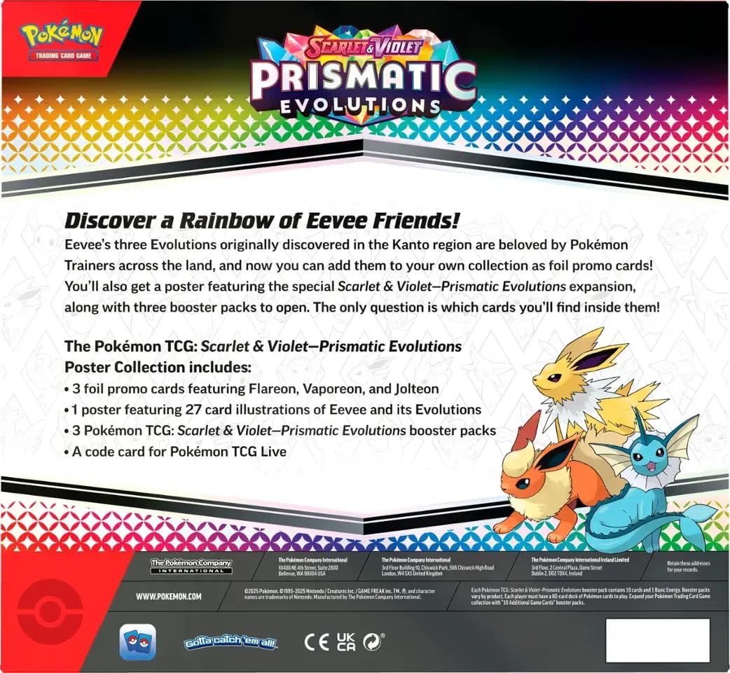 Pokemon TCG: Scarlet & Violet—Prismatic Evolutions Poster Collection - 4