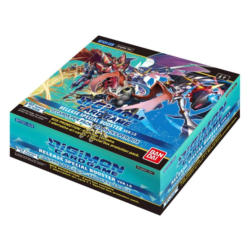 Bandai - Digimon English TCG V1.5 Core Booster Box - 24 Packs - Trading Card Game - 2