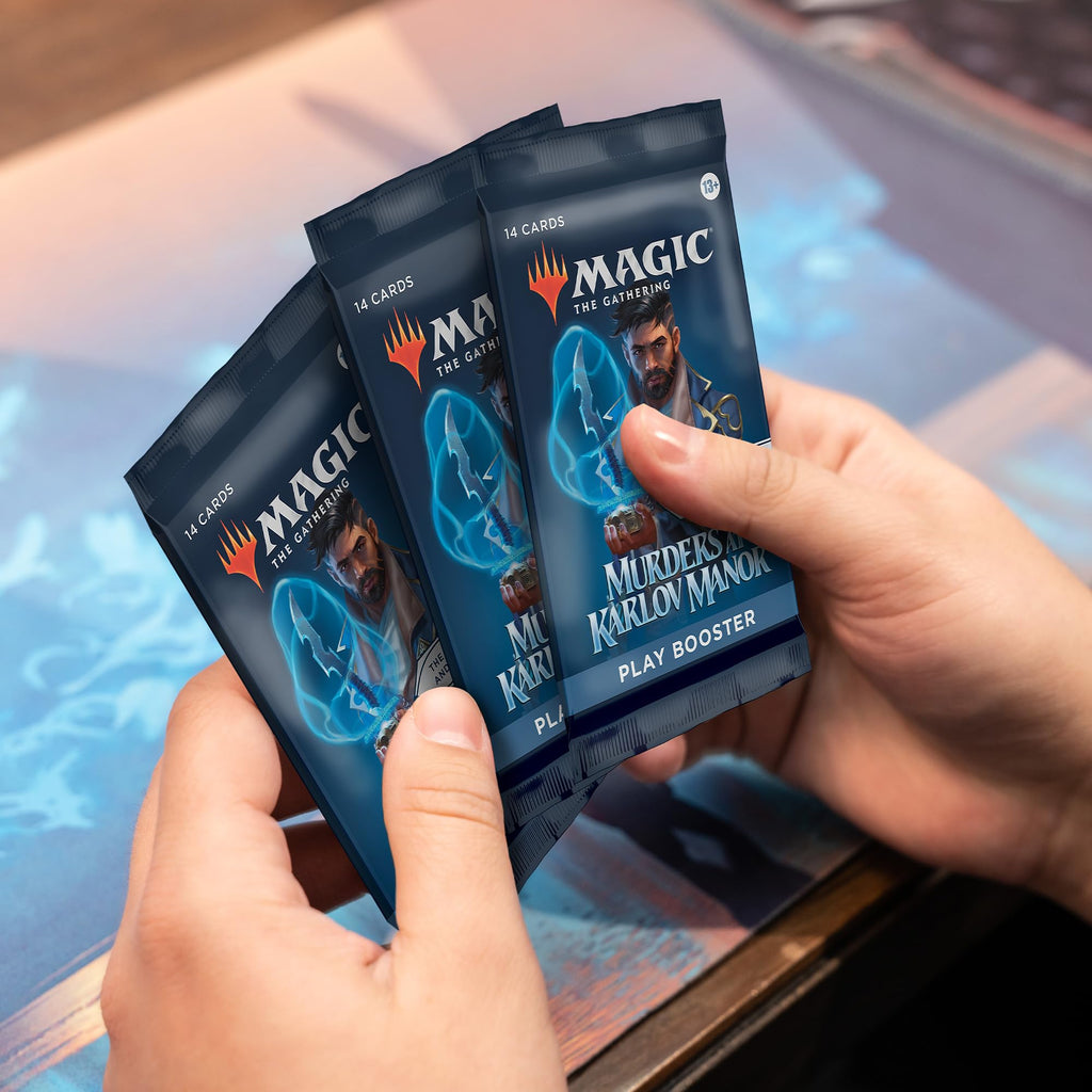 Magic: The Gathering Murders at Karlov Manor Bundle - 9 Play Boosters, 30 Land Cards + Exclusive Accessories - 5