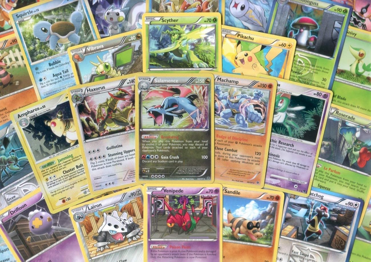 Pokemon TCG: 150 Assorted Pokemon Card Lot with Foils - Free Bonus Collector's Tin Included! - 4
