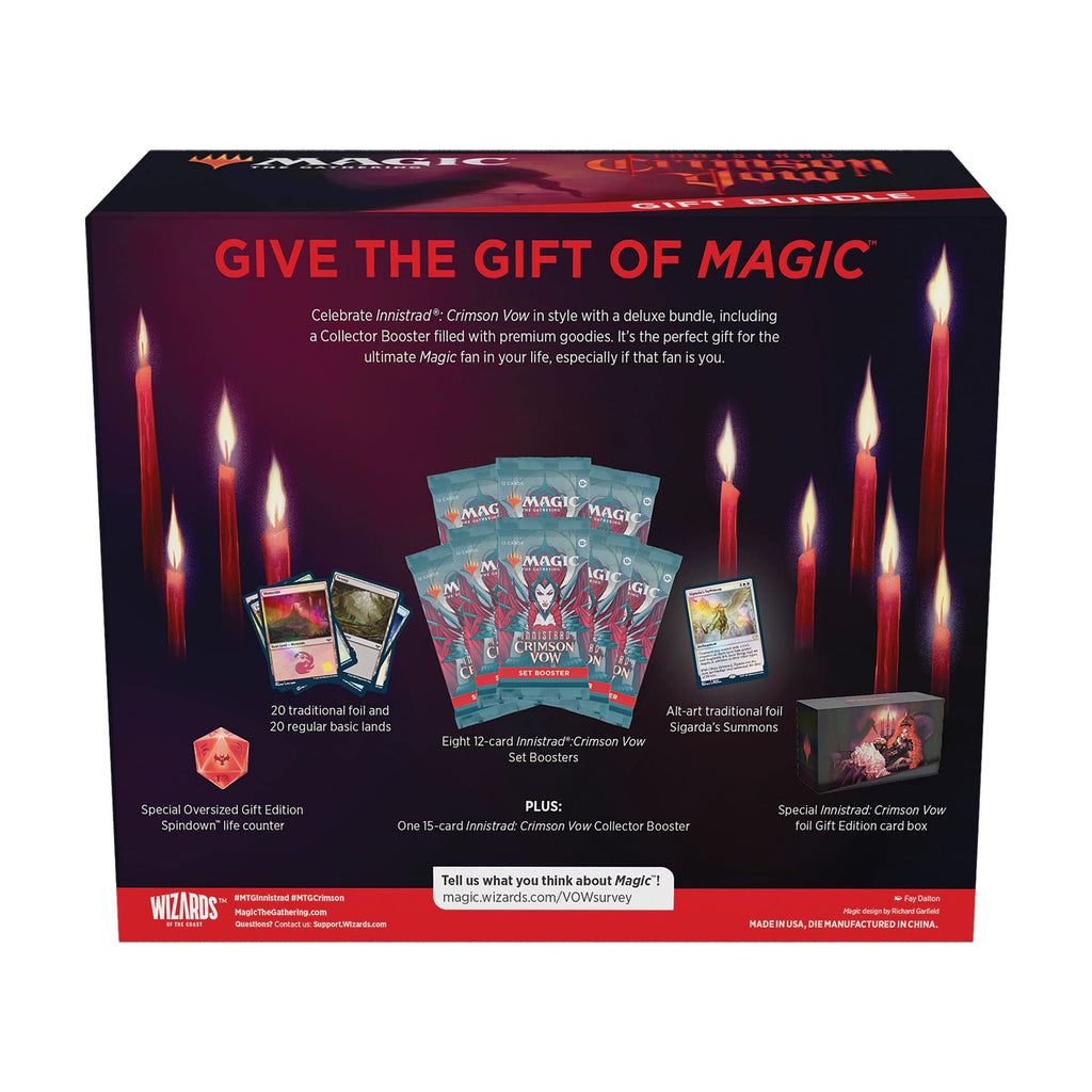 Magic: The Gathering Innistrad: Crimson Vow Gift Bundle | 8 Set Boosters | 1 Collector Booster | Accessories - 6