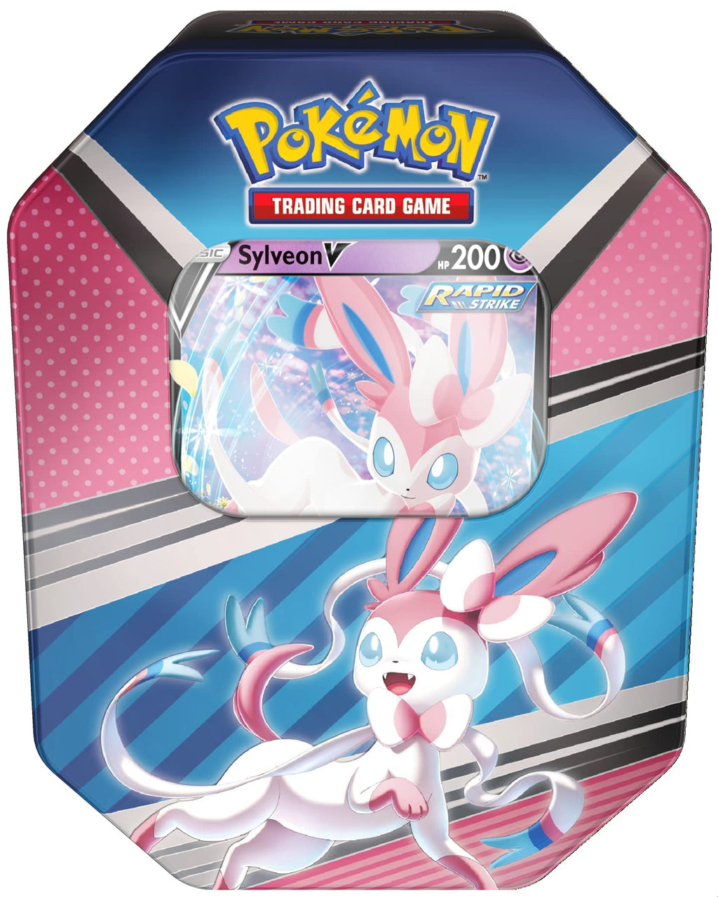 PoKéMoN TCG: V Heroes Tin - Espeon V, Umbreon V or Sylveon V (One at Random) | Card Game | Ages 6+ | 2 Players | 15 Minutes Playing Time, Multicolor (POK85015D6) - 4