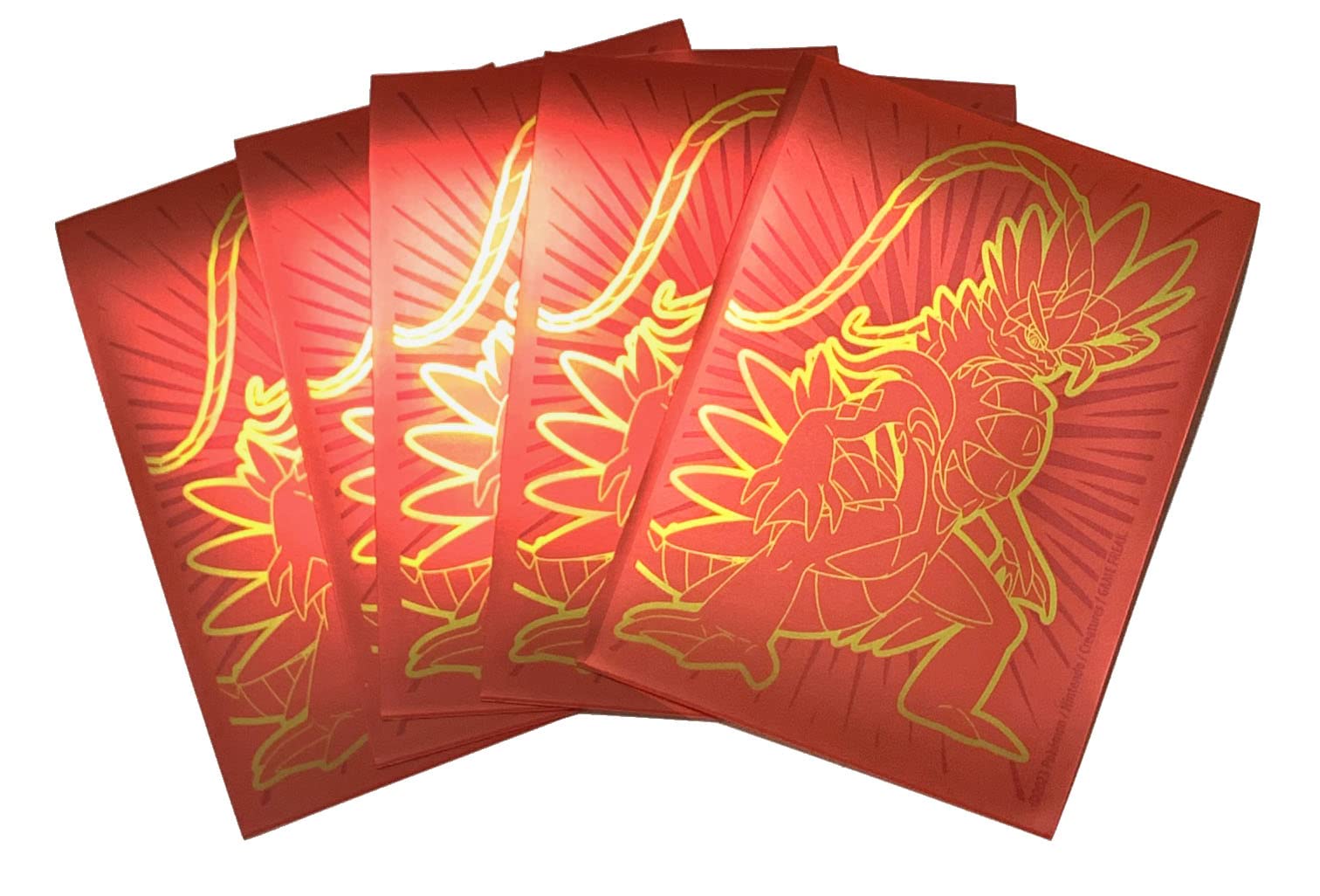 Koraidon Pokemon Card Sleeves - Scarlet & Violet Deck Protectors x65 - Elite Trainer Box