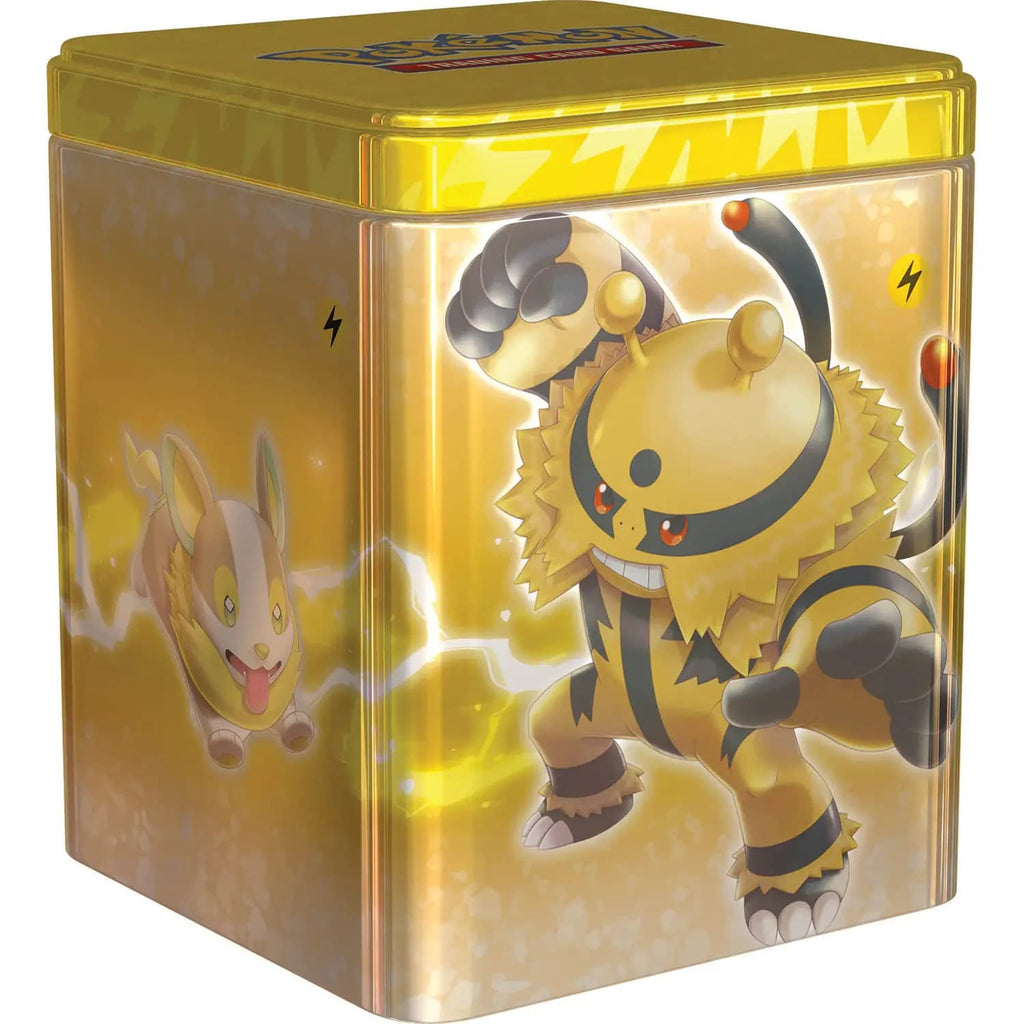 Pokemon TCG: Lightning Stacking Tin (3 Booster Packs & Coin) - 4