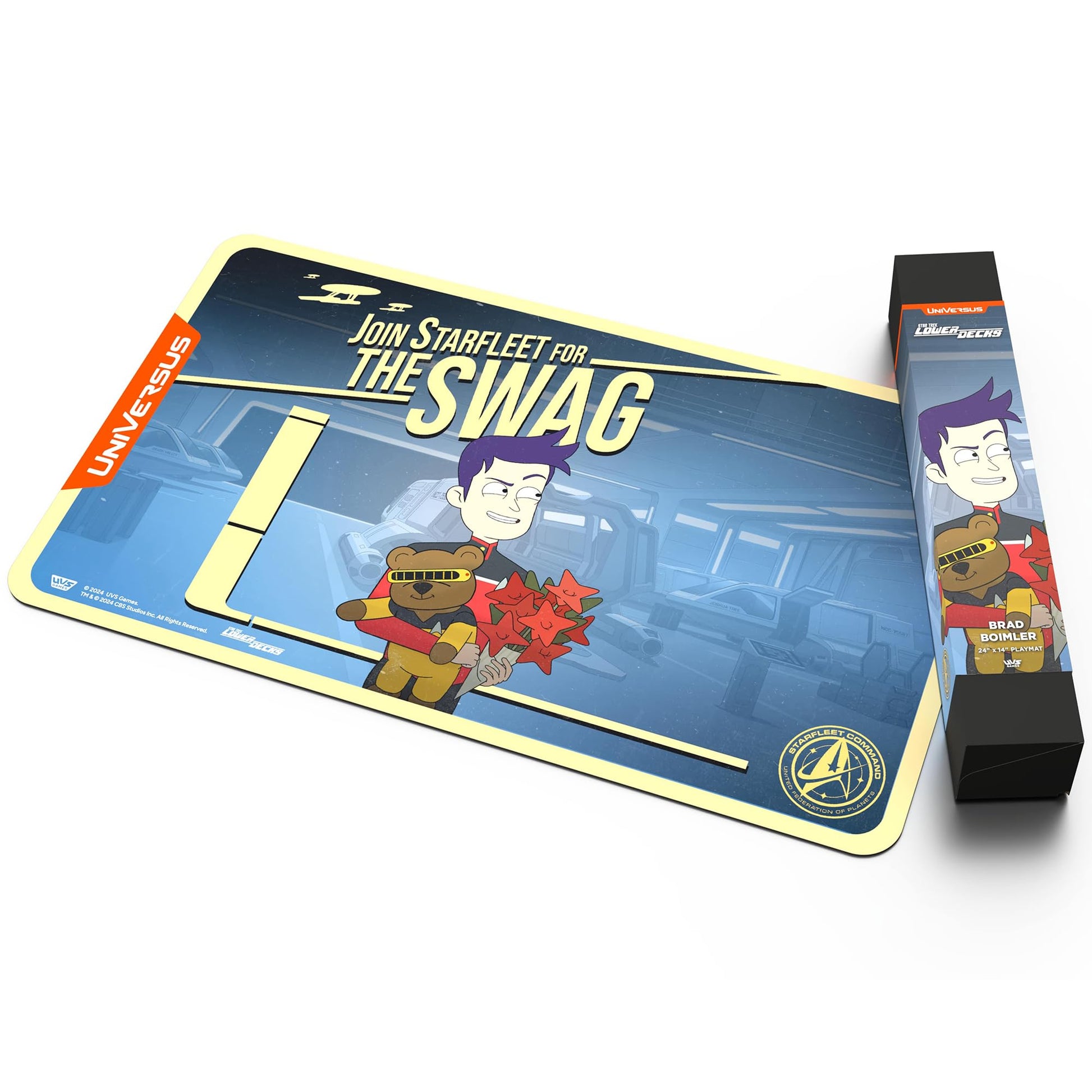 UniVersus: Star Trek: Lower Decks - Brad Boimler Playmat - 24 x 14 Neoprene Mat, Tabletop Card Game Accessory, UVS Games, Officially Licensed - 5