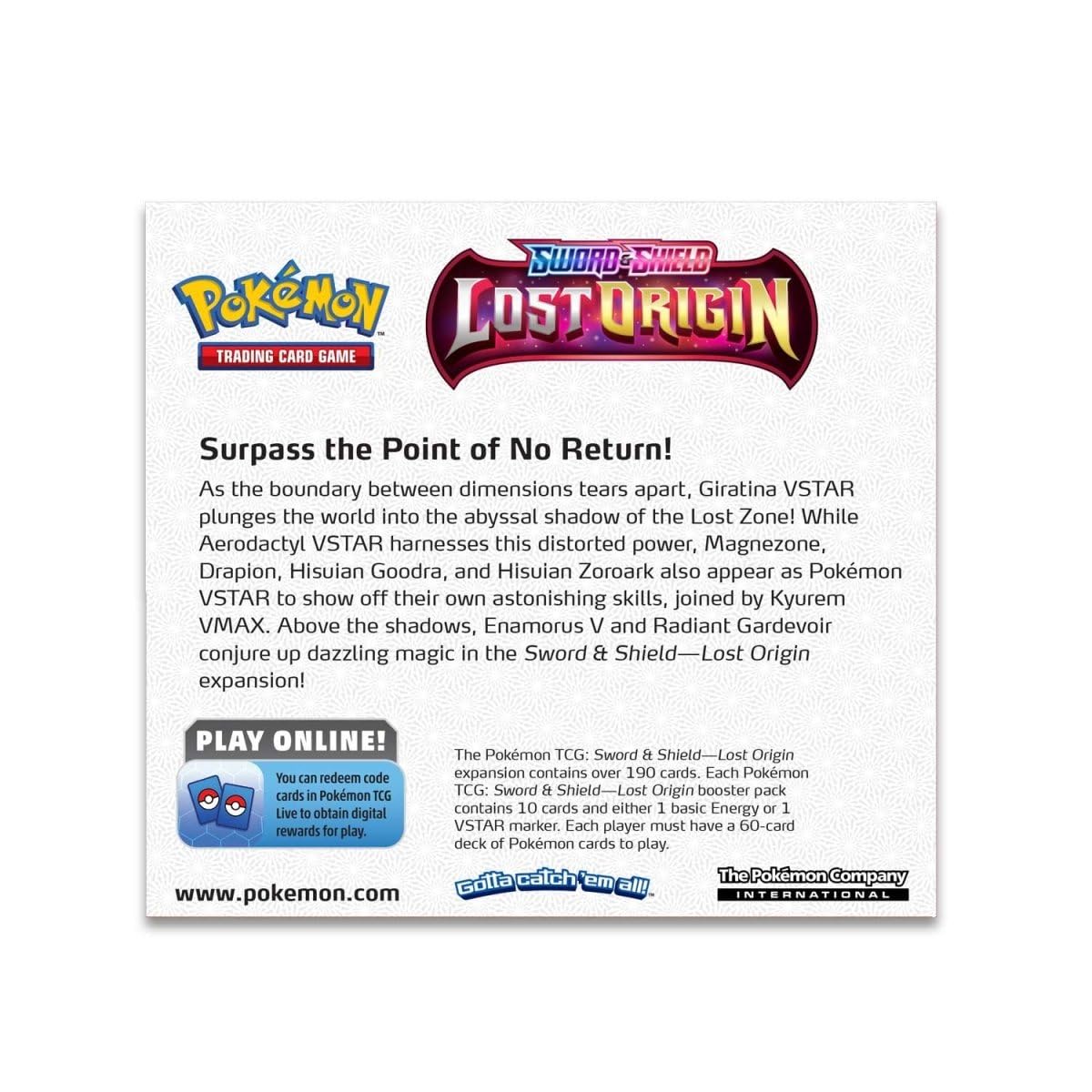 Pokemon TCG - Lost Origin - x4 Sealed Booster Pack Set - 10 Card Per Pack - 2
