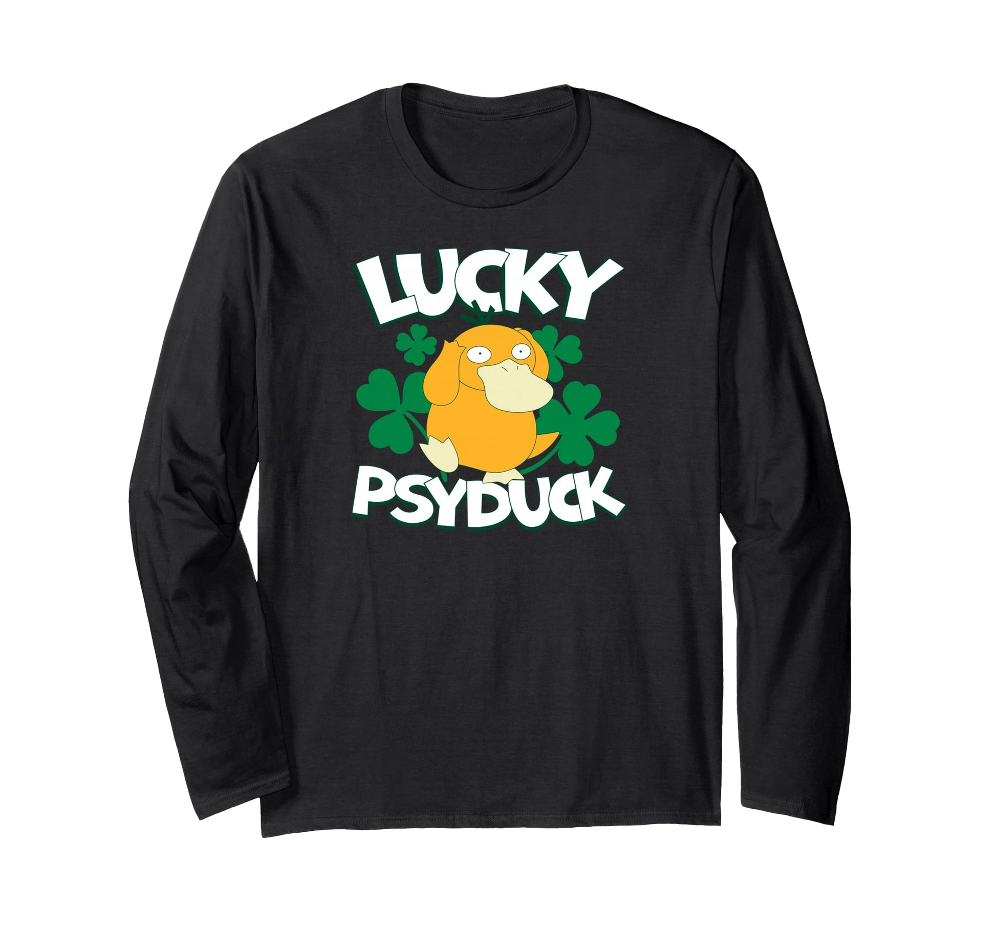 Pokémon - St Patrick's Day - Lucky Psyduck Long Sleeve T-Shirt