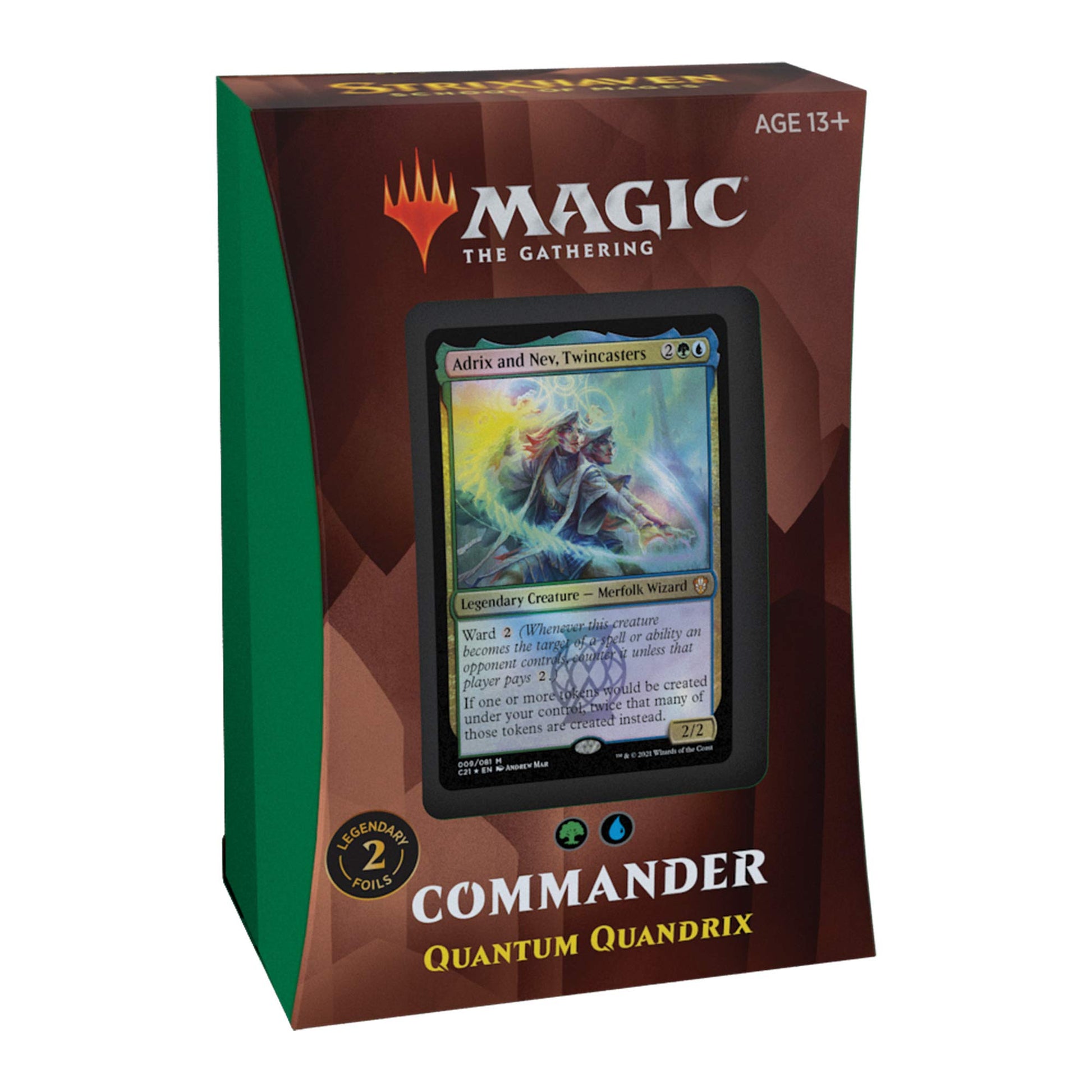 Magic: The Gathering Strixhaven Commander Deck – Quantum Quandrix (Blue-Green) - 3