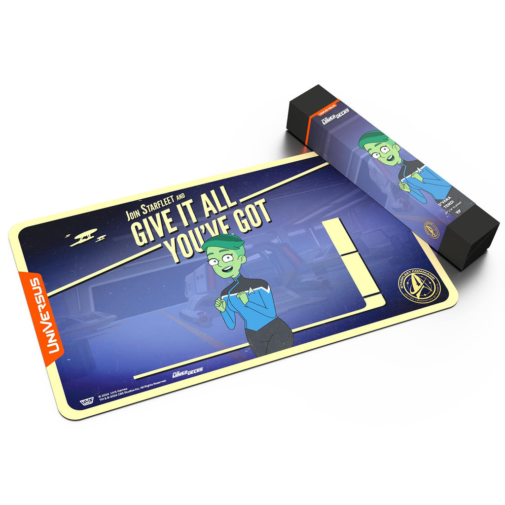 UniVersus: Star Trek: Lower Decks - D’Vana Tendi Playmat - 24 x 14 Neoprene Mat, Tabletop Card Game Accessory, UVS Games, Officially Licensed - 2
