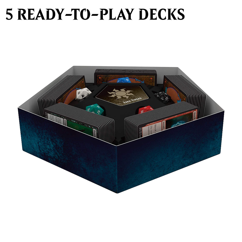 Magic: The Gathering Magic Game Night | Card Game for 2-5 Players | 5 Decks | 5 Dice | Accessories - 6