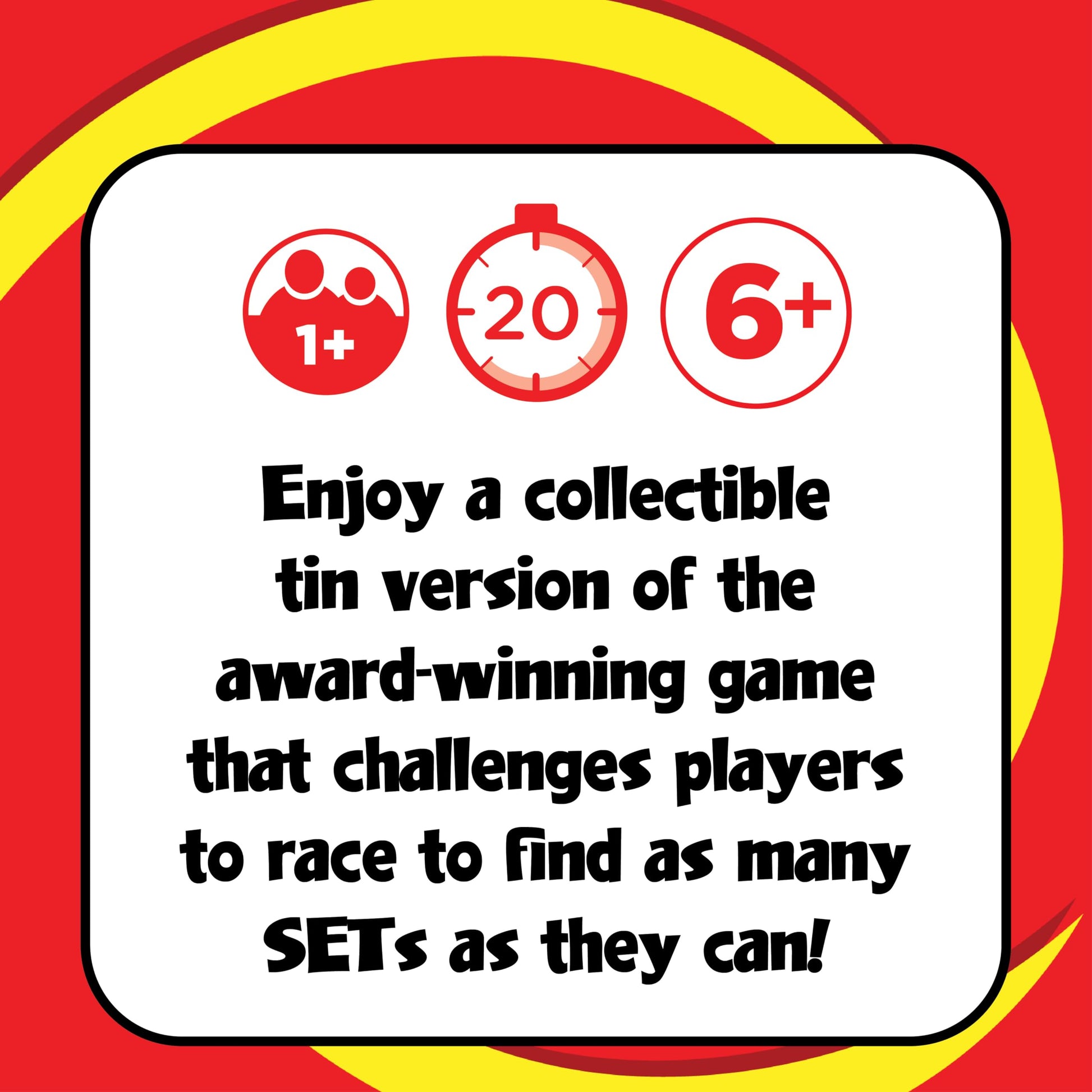 SET Enterprises SET - The Family Card Game of Visual Perception - Race to Find The Matches, For Ages 8+,81 Cards, Rules included - 5
