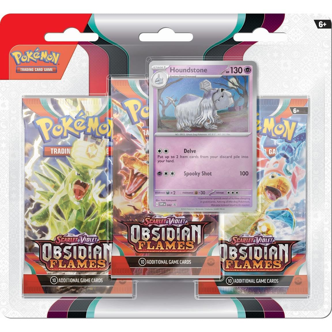 Pokemon TCG: Scarlet and Violet: Obsidian Flames: 3 Pack Booster Blister - 3