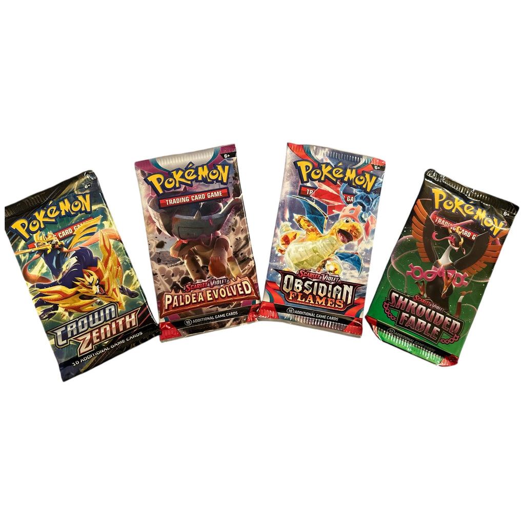 Pokemon Assorted boosters: 4 Packs - 3