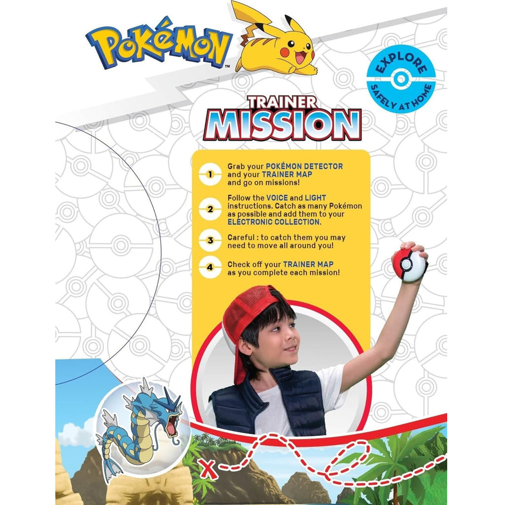 Pokemon Trainer Mission - Electronic Detector Will Guide You On 40 Missions, Voice & Light Instructions, Collect 65 Pokemon, Trainer Map, Kids 5+ Brown Box Packaging - 13