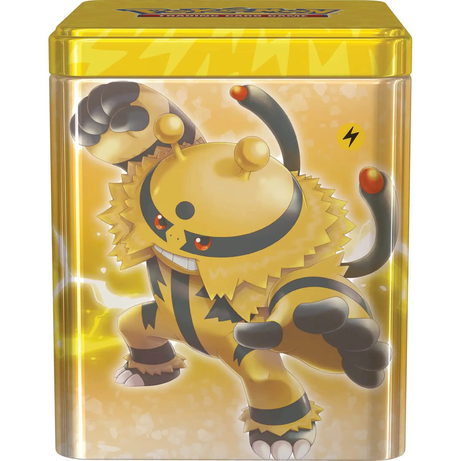 Pokemon TCG: Lightning Stacking Tin (3 Booster Packs & Coin) - 2