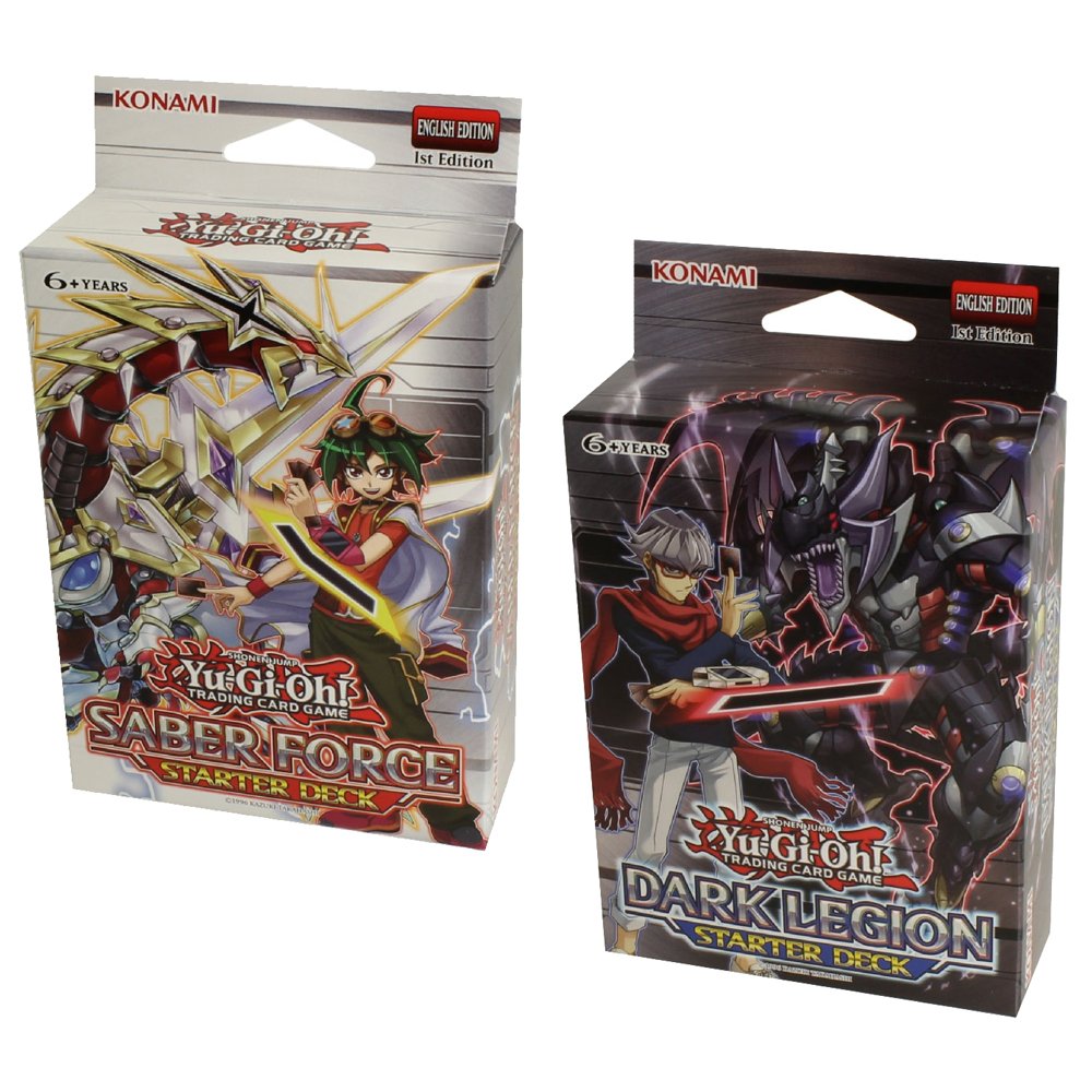 YuGiOh Saber Force & Dark Legion Starter Decks 1st Ed by KOMAMI