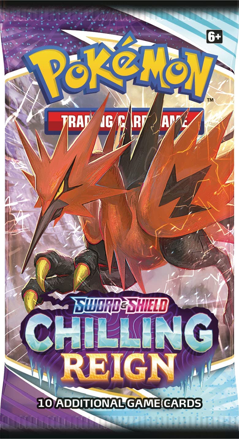 Pokemon TCG Sword & Shield 6 Chilling Reign Booster Packs (4 Packs) - 2