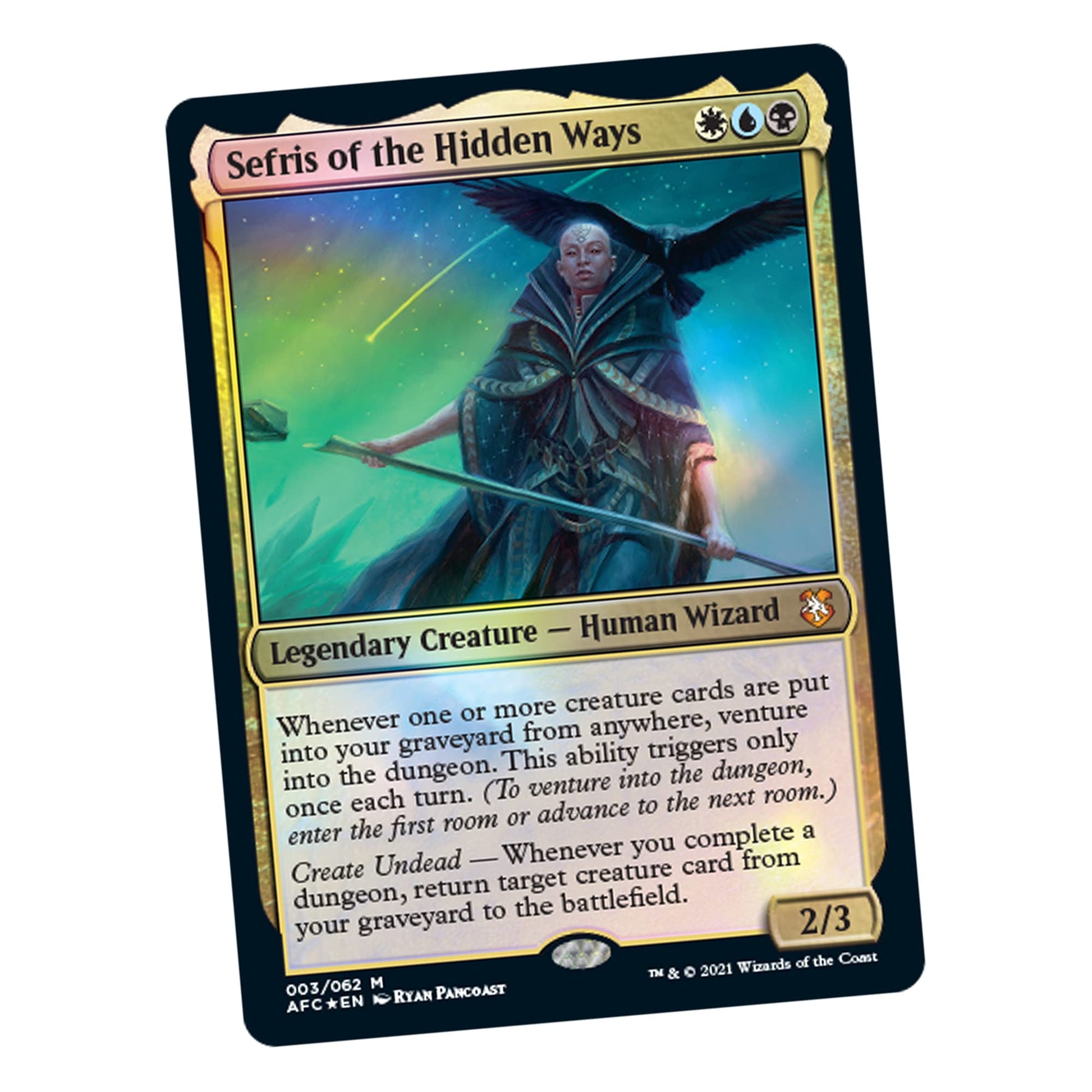 Magic: The Gathering Adventures in The Forgotten Realms Commander Deck – Dungeons of Death (White-Blue-Black) - 6