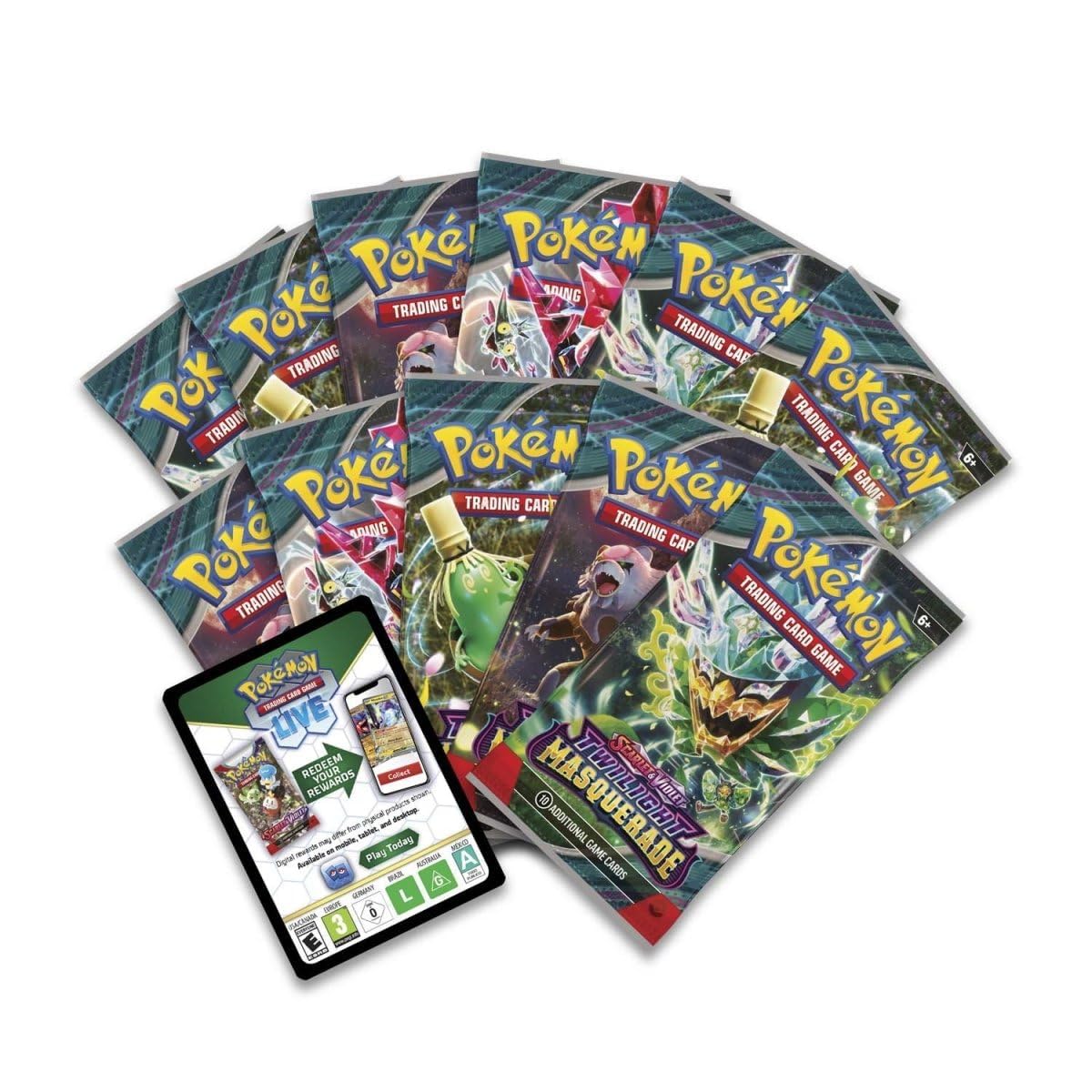 Pokemon TCG: Scarlet & Violet - Twilight Masquerade Pokemon Center Elite Trainer Box Teal Mask Ogerpon - 7
