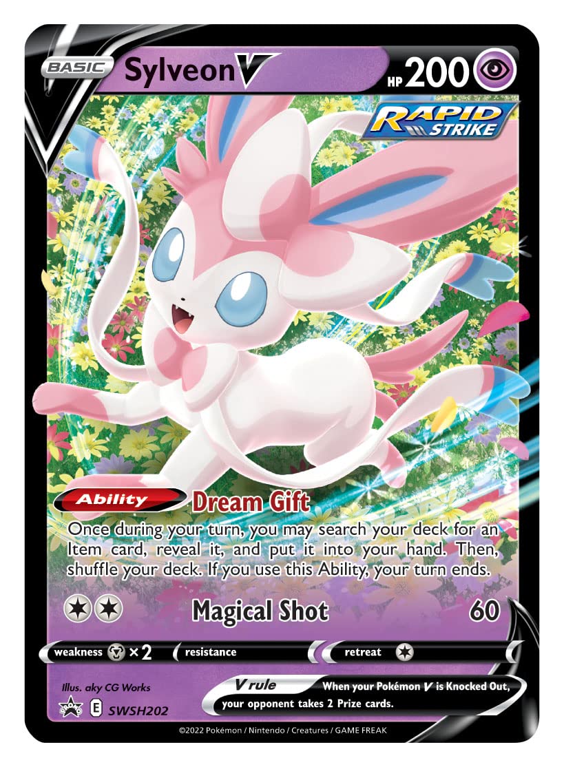 Pokémon TCG: V Heroes Tin Sylveon (1 Foil Card & 4 Booster Packs) - 2
