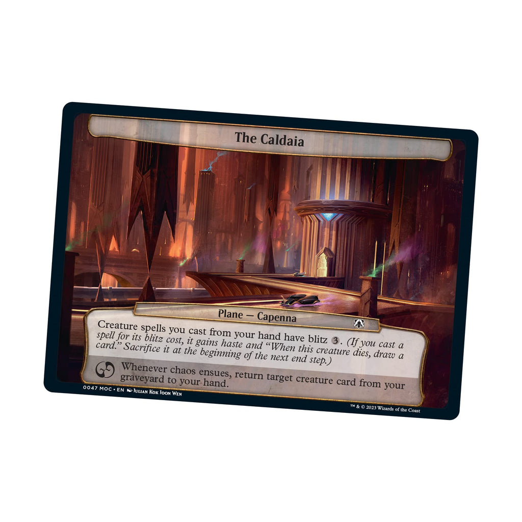 Magic The Gathering March of the Machine Commander Deck - Growing Threat (100-Card Deck, 10 Planechase cards, Collector Booster Sample Pack + Accessories) - 6