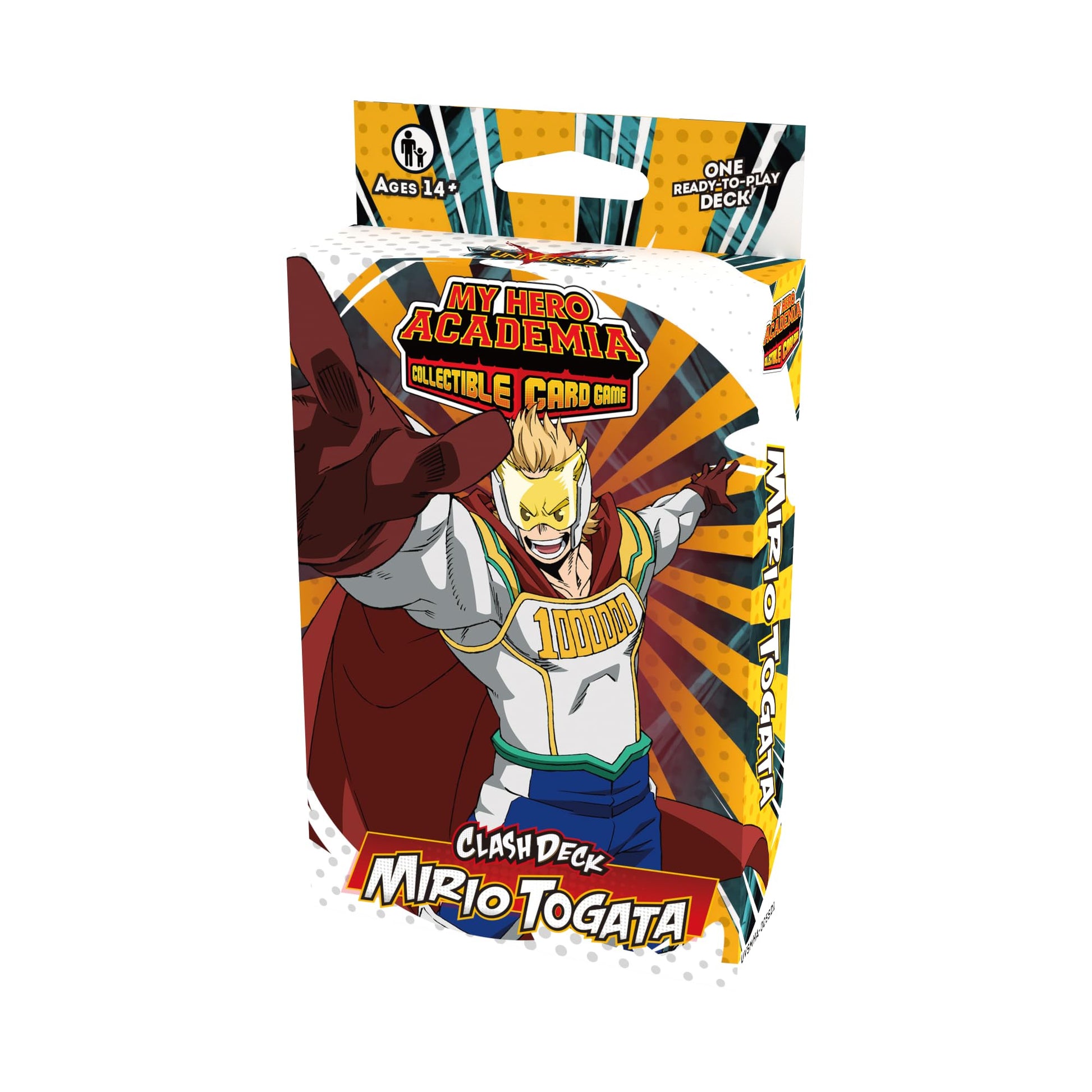 Starter Set My Hero Academia Collectible Card Game Series 5: Clash Deck Mirio Togata - Ready to Play Out of The Box, 51 Card Deck & Playmat, MHA - 4