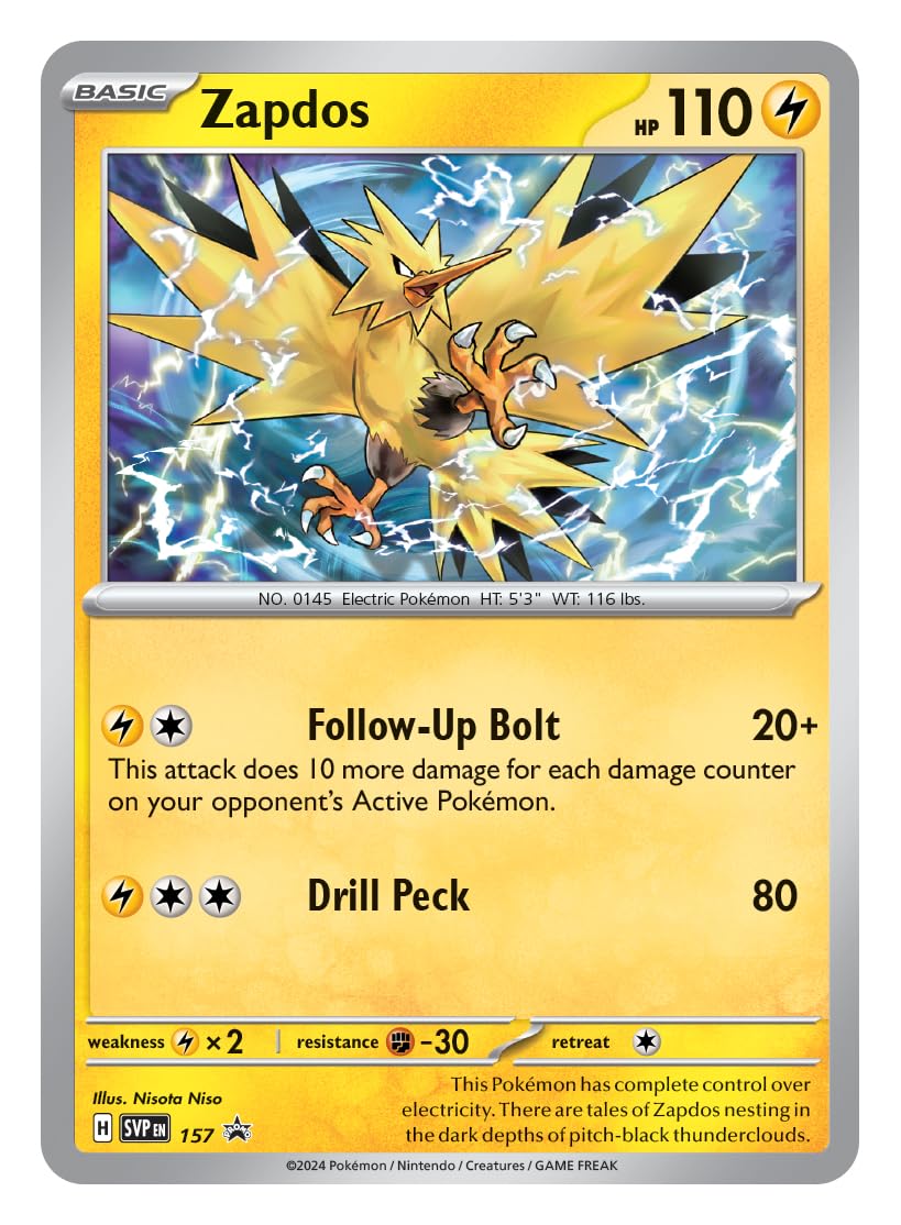 Pokemon TCG: Scarlet & Violet - Surging Sparks Three-Booster Zapdos - 3