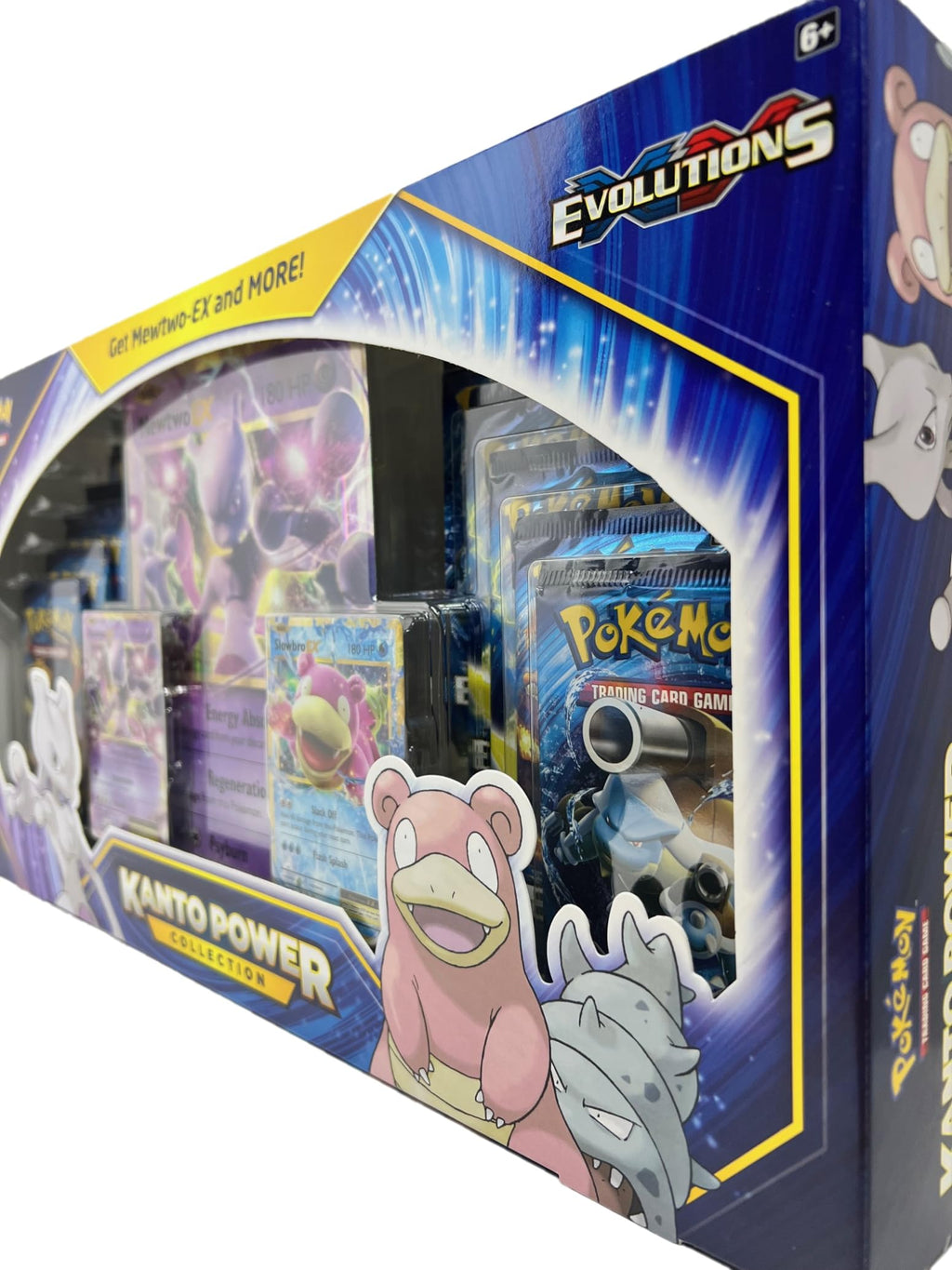 Pokemon TCG: Mewtwo-EX Slowbro-EX Kanto Power Premium Collection, 10 XY Evolutions Booster Packs - 2