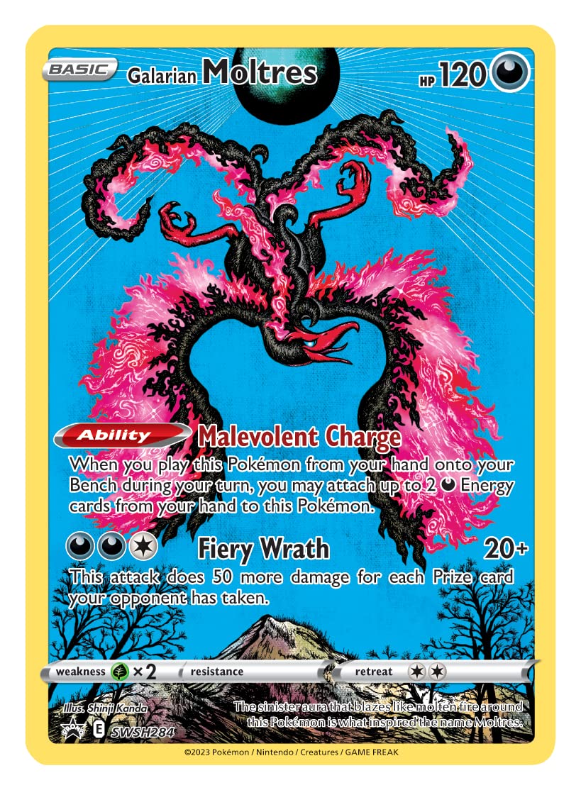 Pokemon TCG: Crown Zenith Tin – Galarian Moltres (1 Foil Card & 5 Booster Packs) - 2