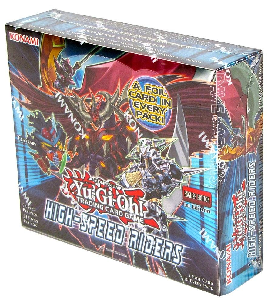 YU-GI-OH! Yugioh High Speed Riders 1st Edition TCG English Booster Box! 24 Packs of 9 Cards, 1 FOIL Holo Card PER Pack!! - 3