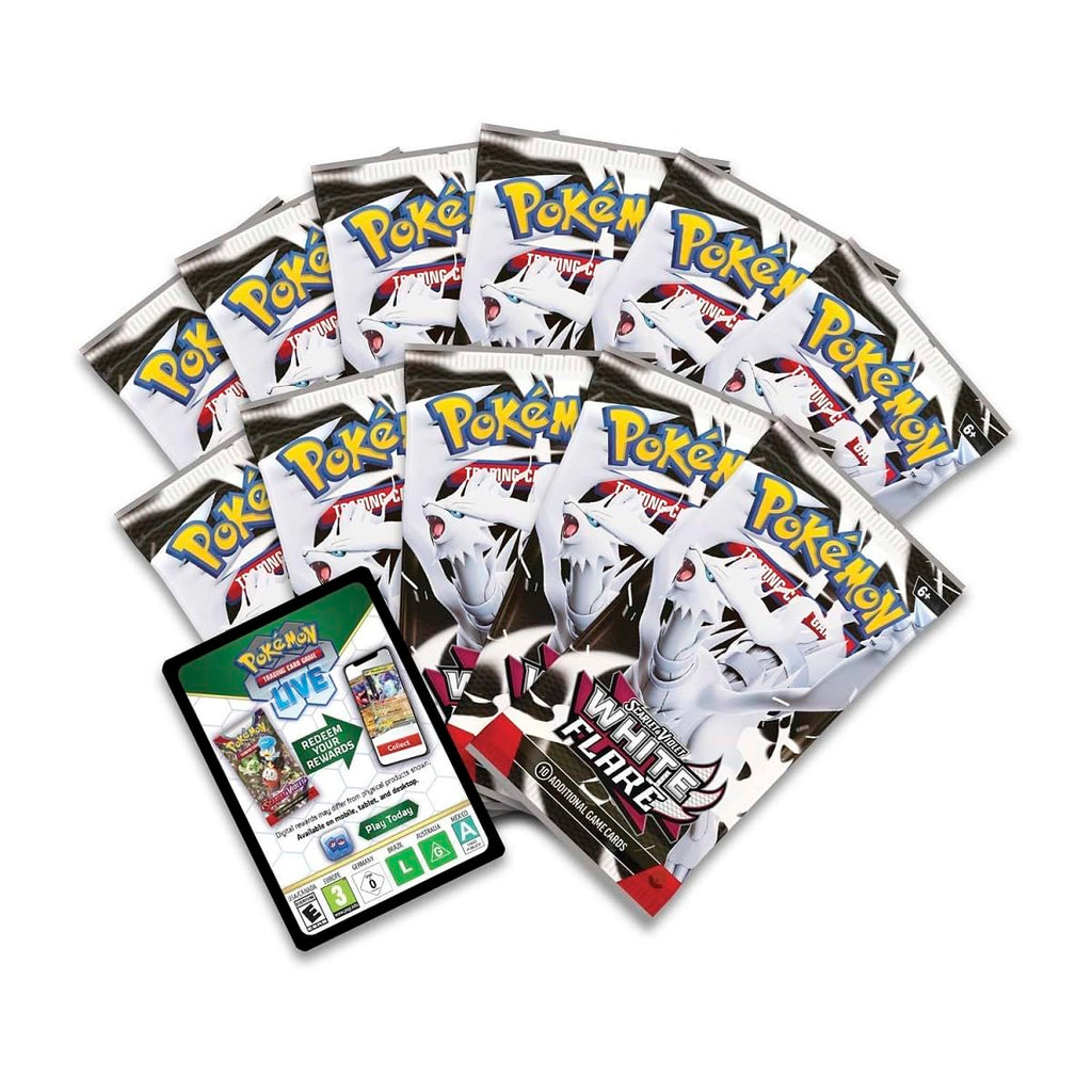 Pokemon TCG Scarlet & Violet 10.5 White Flare Pokemon Center Elite Trainer Box - 11 Packs, Promo Cards - 6