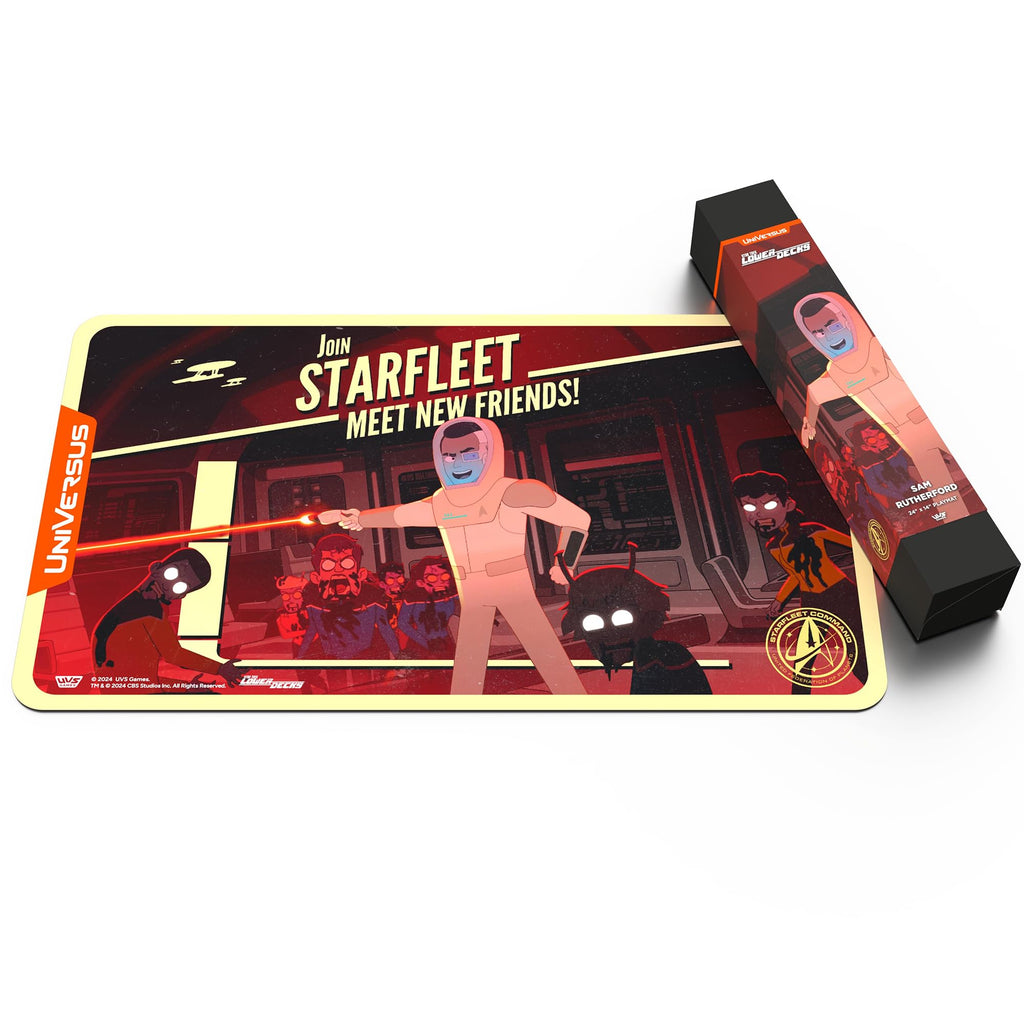 UniVersus: Star Trek: Lower Decks - Sam Rutherford Playmat - 24 x 14 Neoprene Mat, Tabletop Card Game Accessory, UVS Games, Officially Licensed - 4