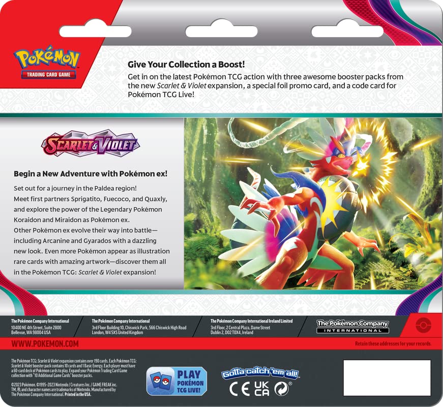 Pokemon TCG: Scarlet & Violet SV01 3 Pack Blister - Dondozo - 2